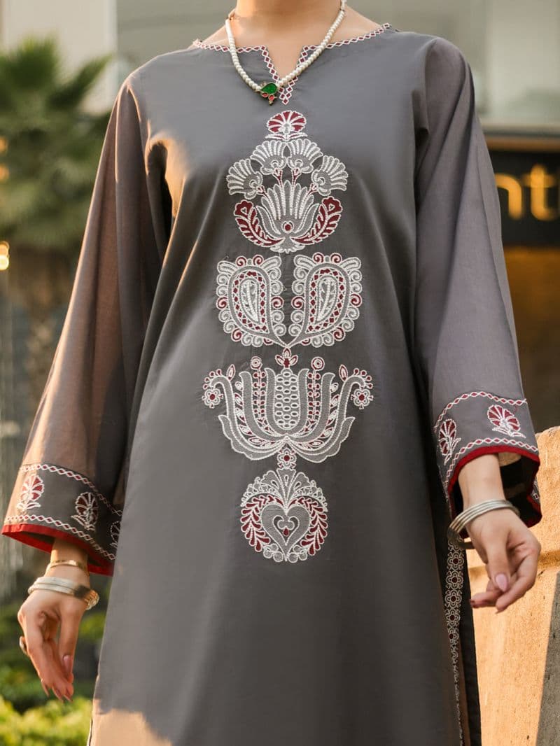 Grey Lawn Kurti thumbnail