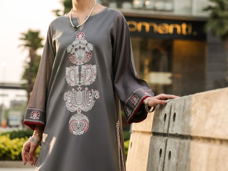 Grey Lawn Kurti thumbnail