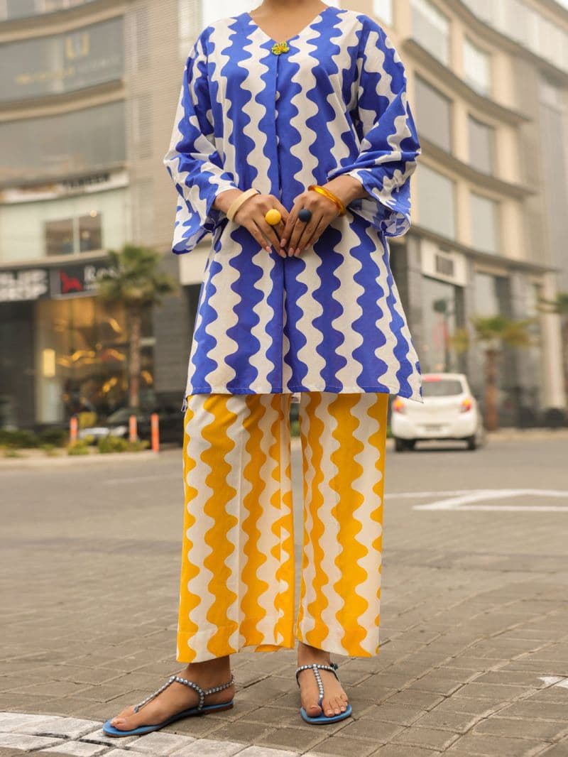Blue Lawn Kurti thumbnail