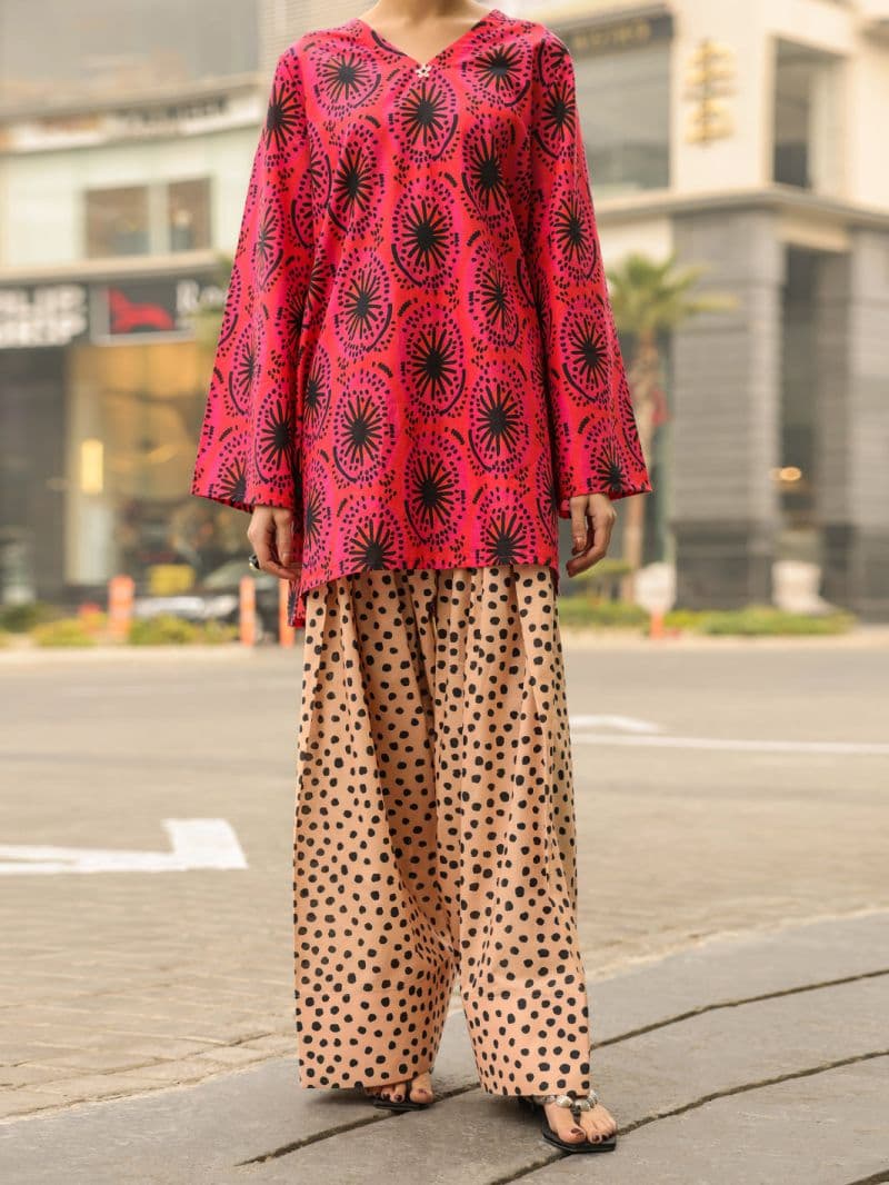 Pink Lawn Kurti thumbnail