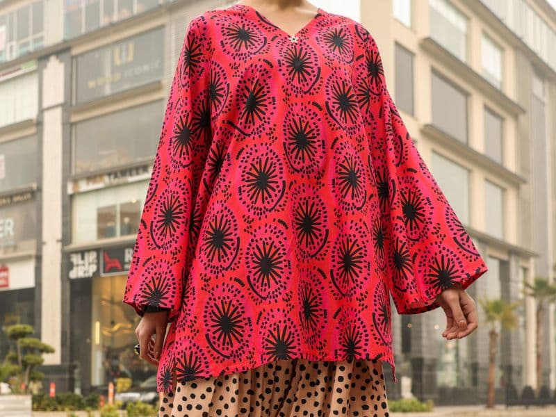 Pink Lawn Kurti thumbnail