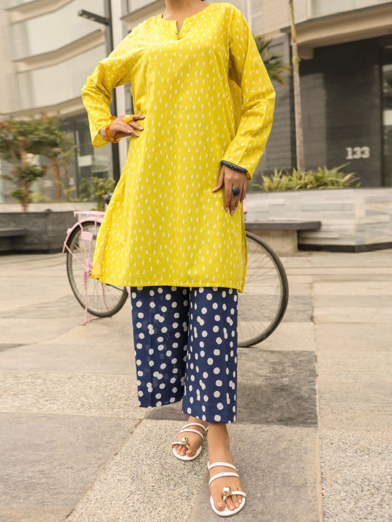 Yellow Lawn Kurti thumbnail