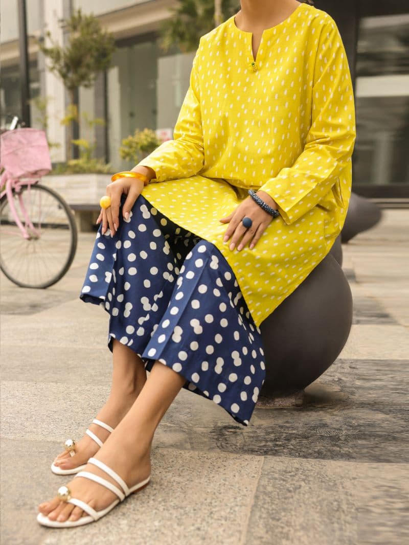 Yellow Lawn Kurti thumbnail