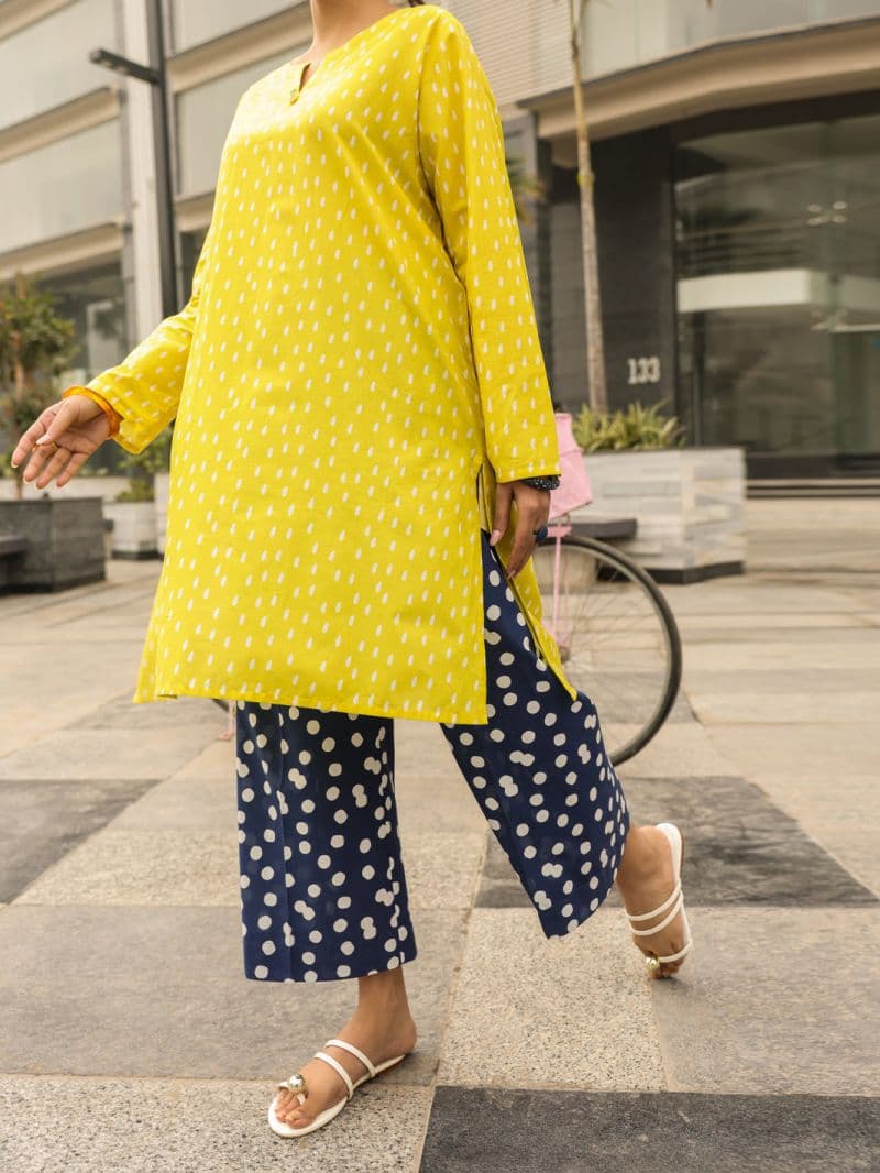 Yellow Lawn Kurti thumbnail