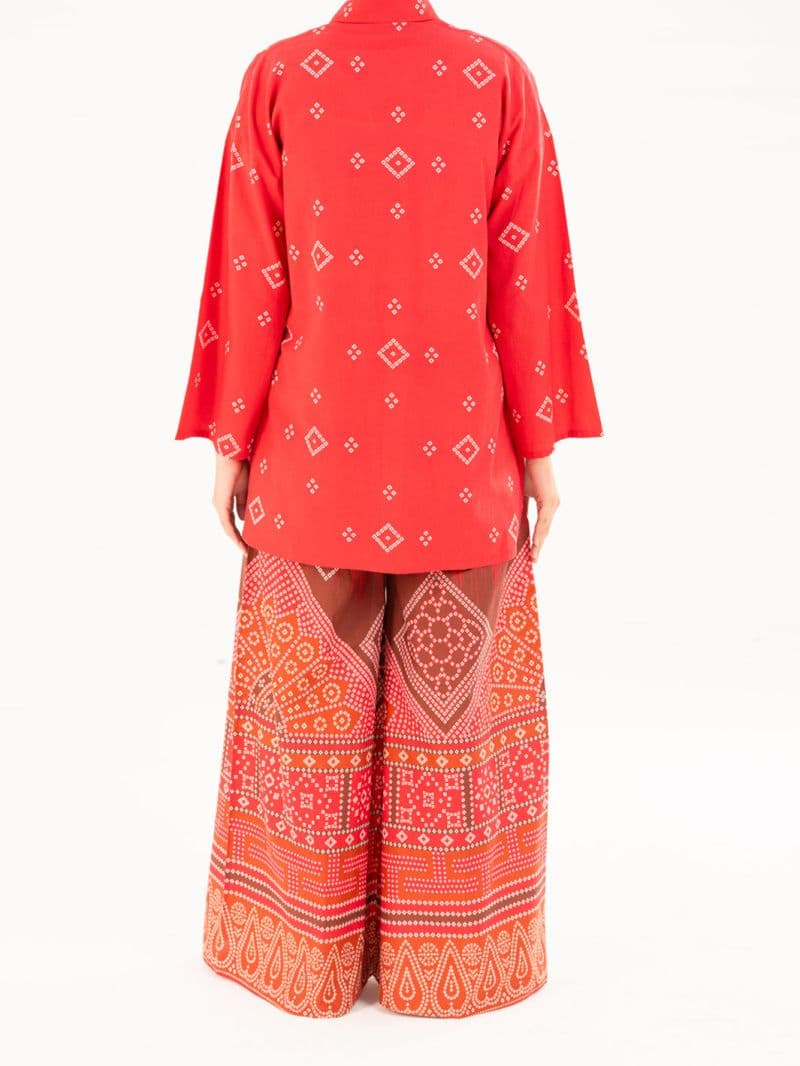 Red Cambric Kurti