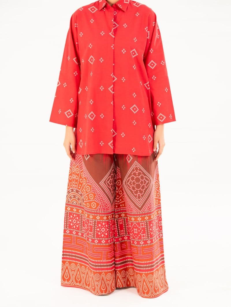 Red Cambric Kurti