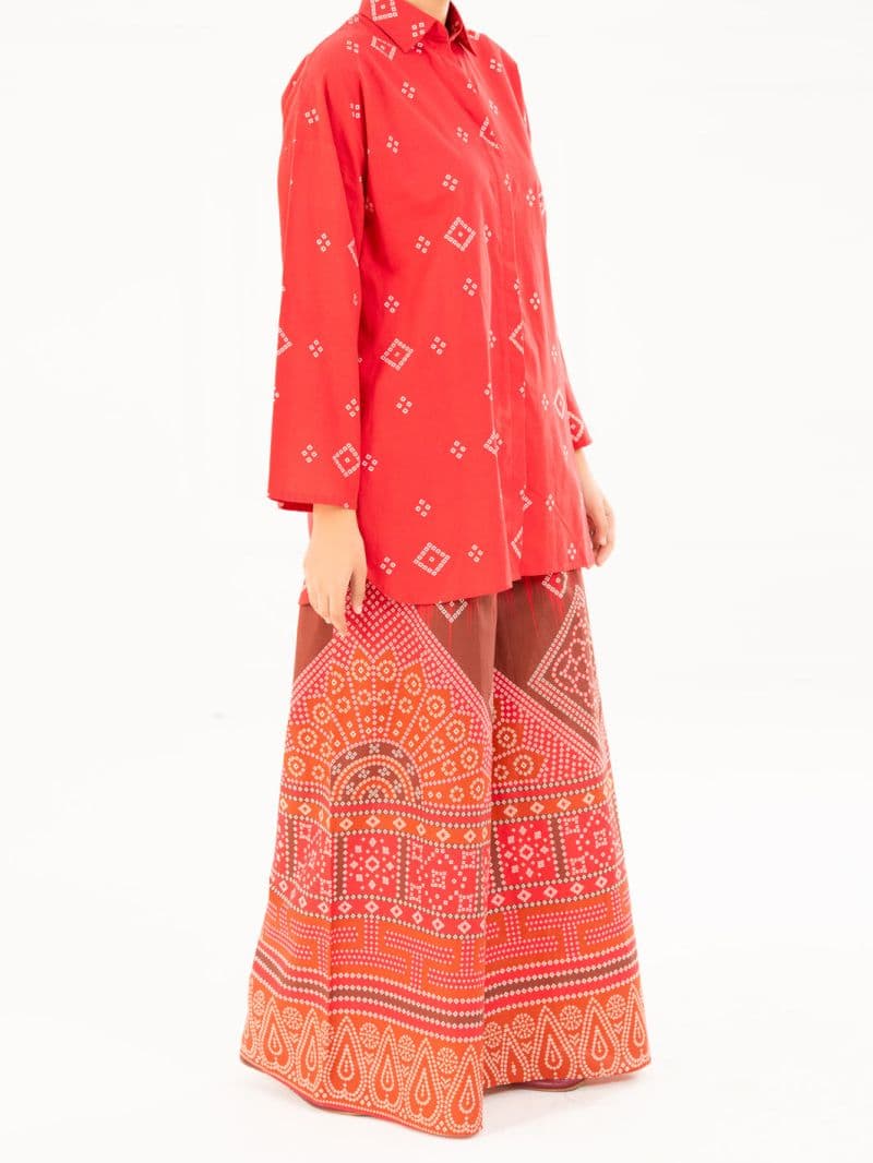 Red Cambric Kurti