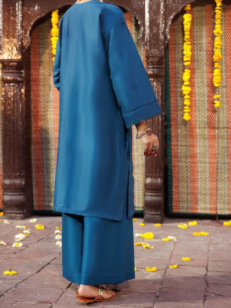 Turquoise Cambric Kurti thumbnail