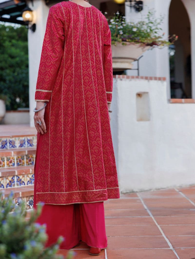Fuchsia Lawn Kurti