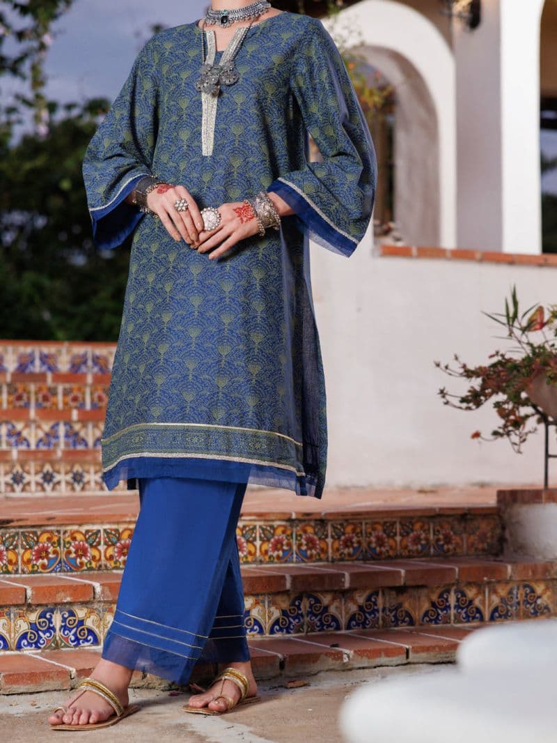 Blue Lawn Tunic