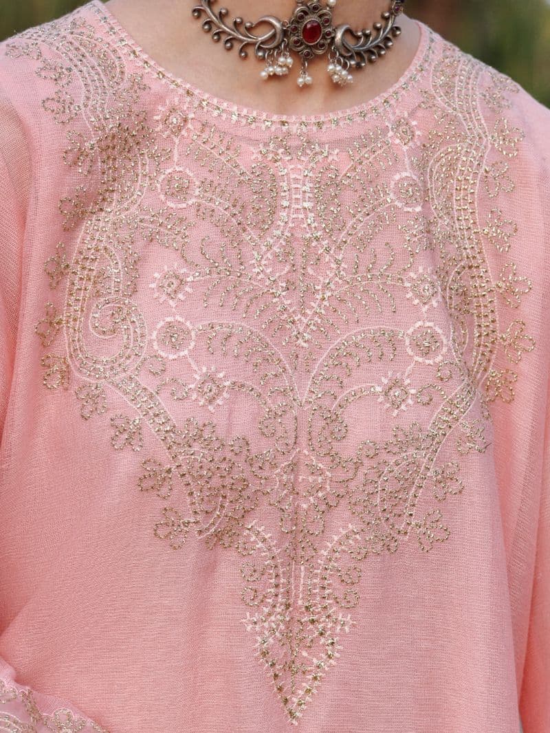 Pink Khaddi Net Tunic thumbnail