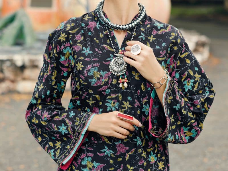 Black Lawn Kurti thumbnail