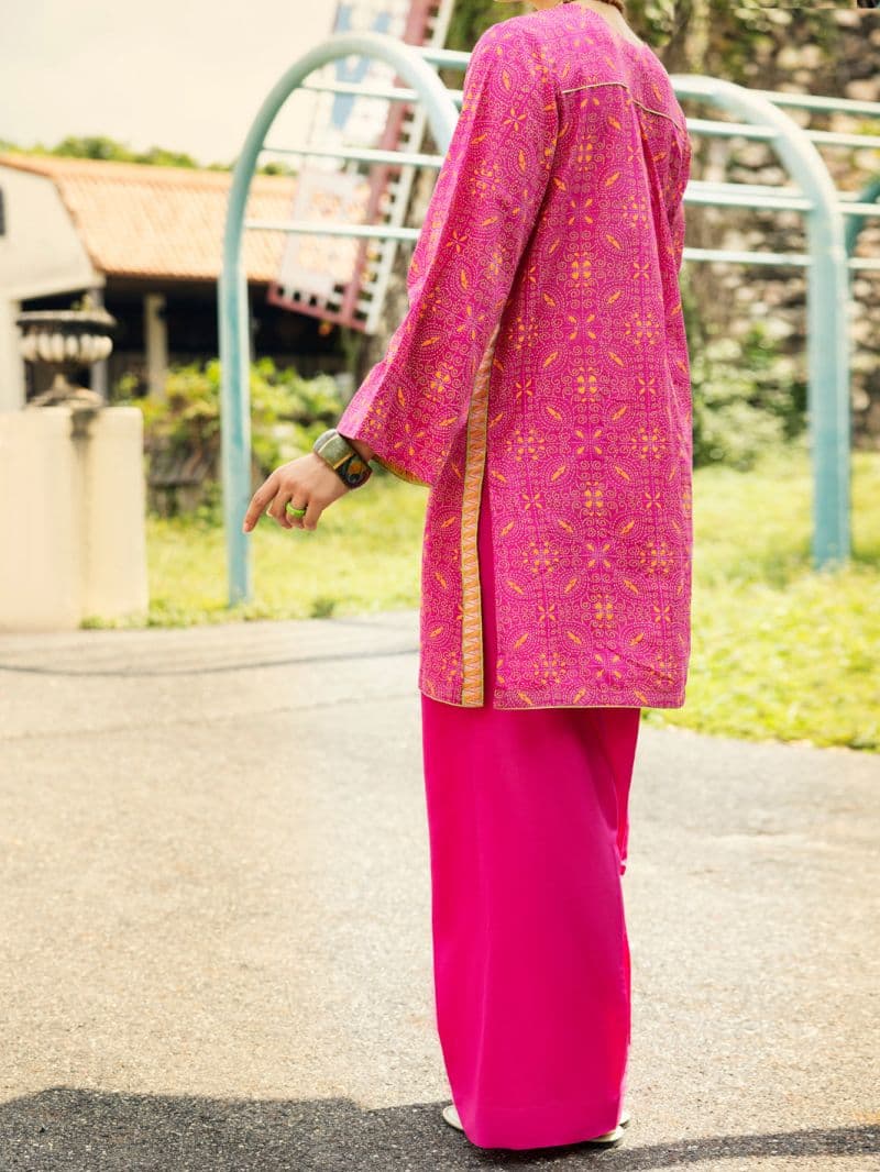 Pink Lawn Kurti