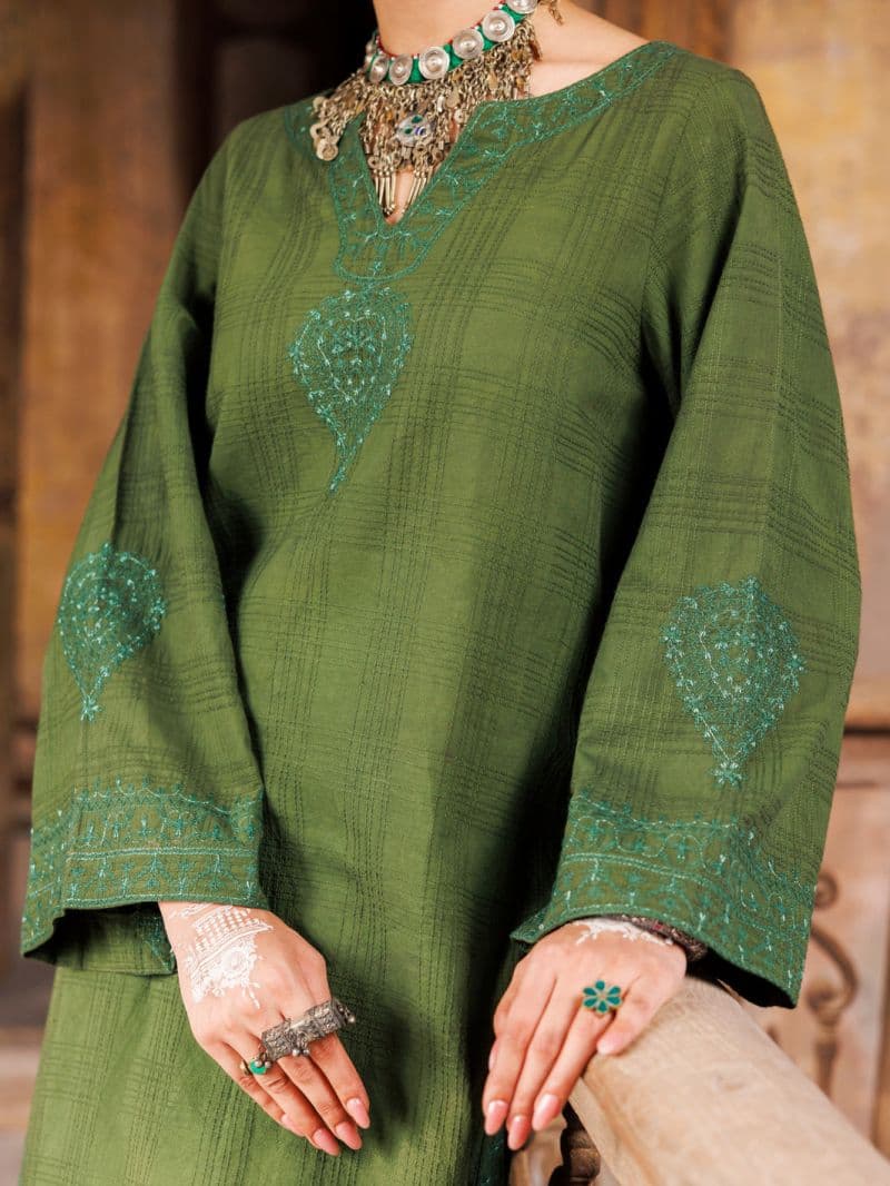 Mehndi Green Dobby Kurti thumbnail