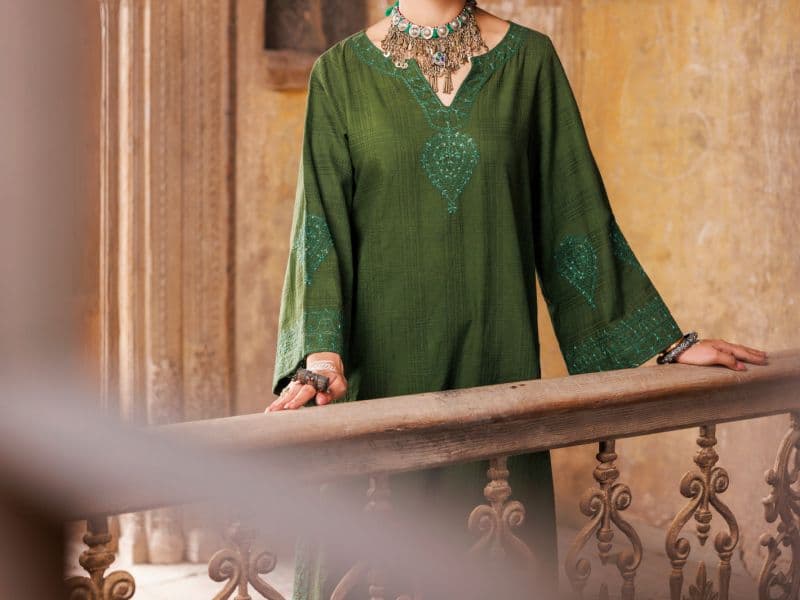Mehndi Green Dobby Kurti thumbnail
