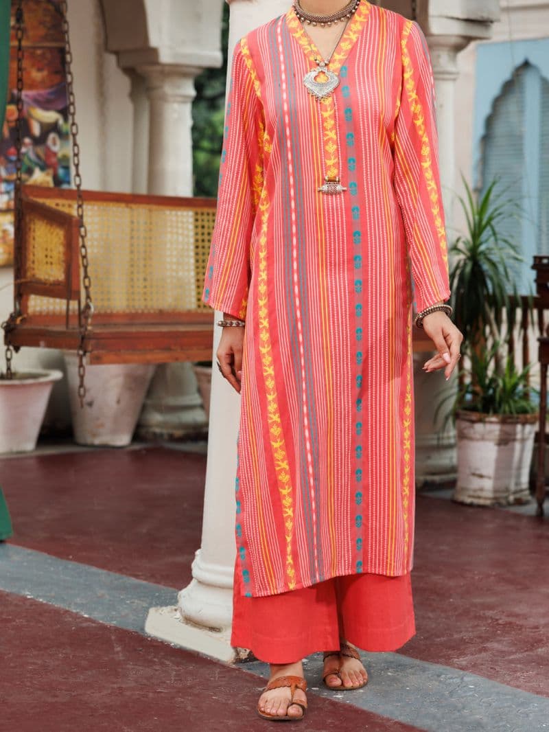 Light Pink Yarn Dyed Tunic
