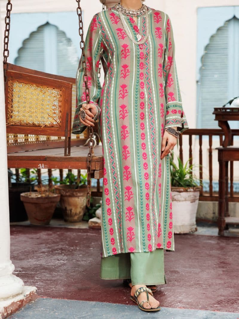 Pistachio Green Yarn Dyed Tunic