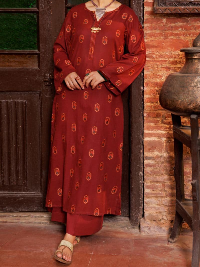 Maroon Yarn Dyed Tunic thumbnail