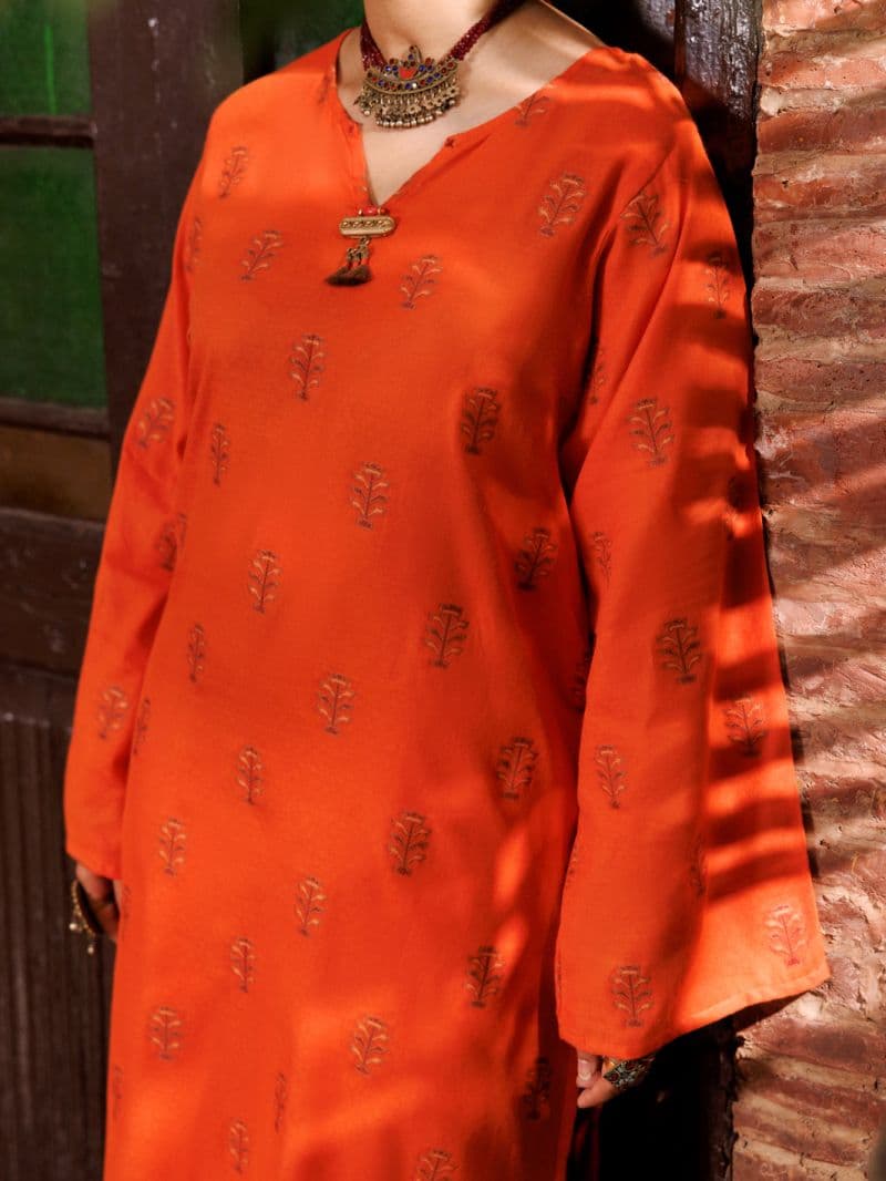 Orange Yarn Dyed Tunic thumbnail