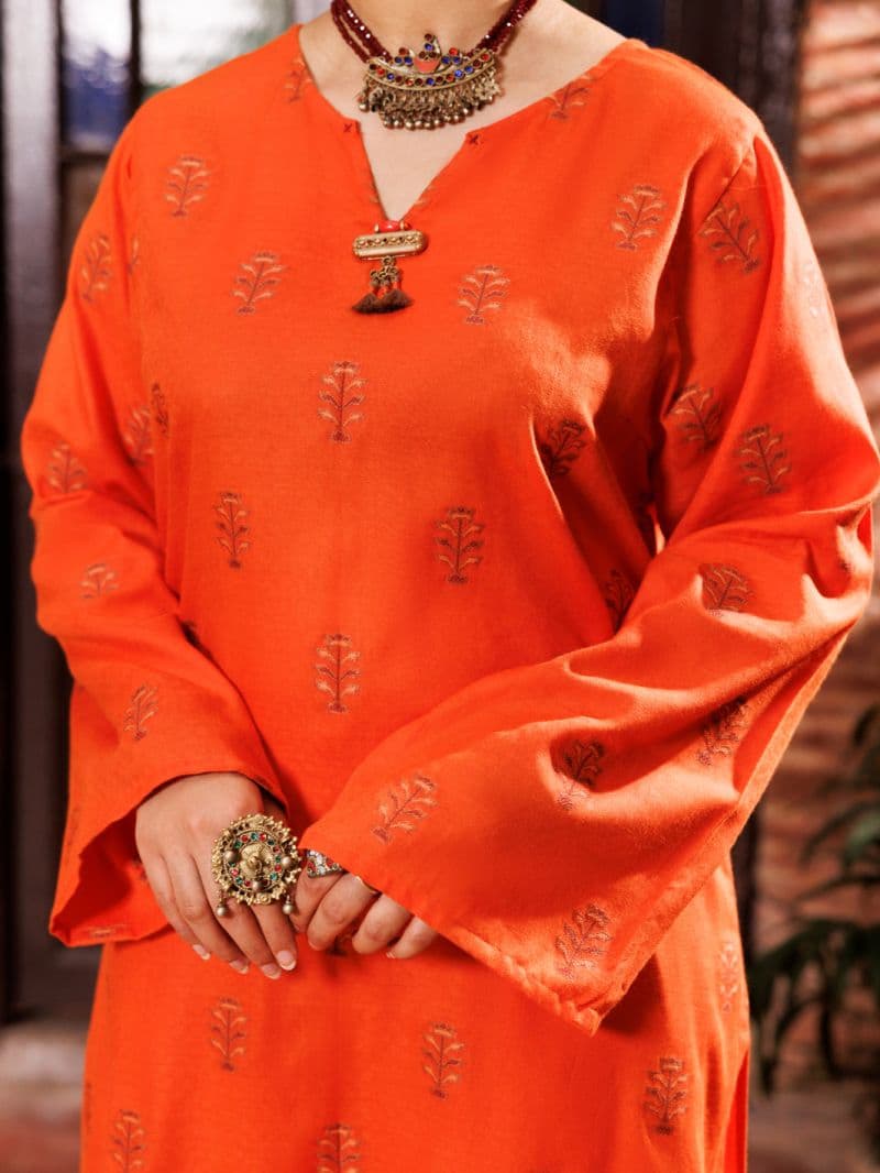 Orange Yarn Dyed Tunic thumbnail