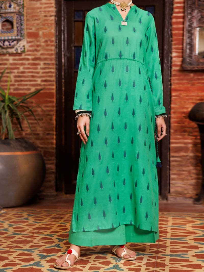 Green Yarn Dyed Tunic thumbnail
