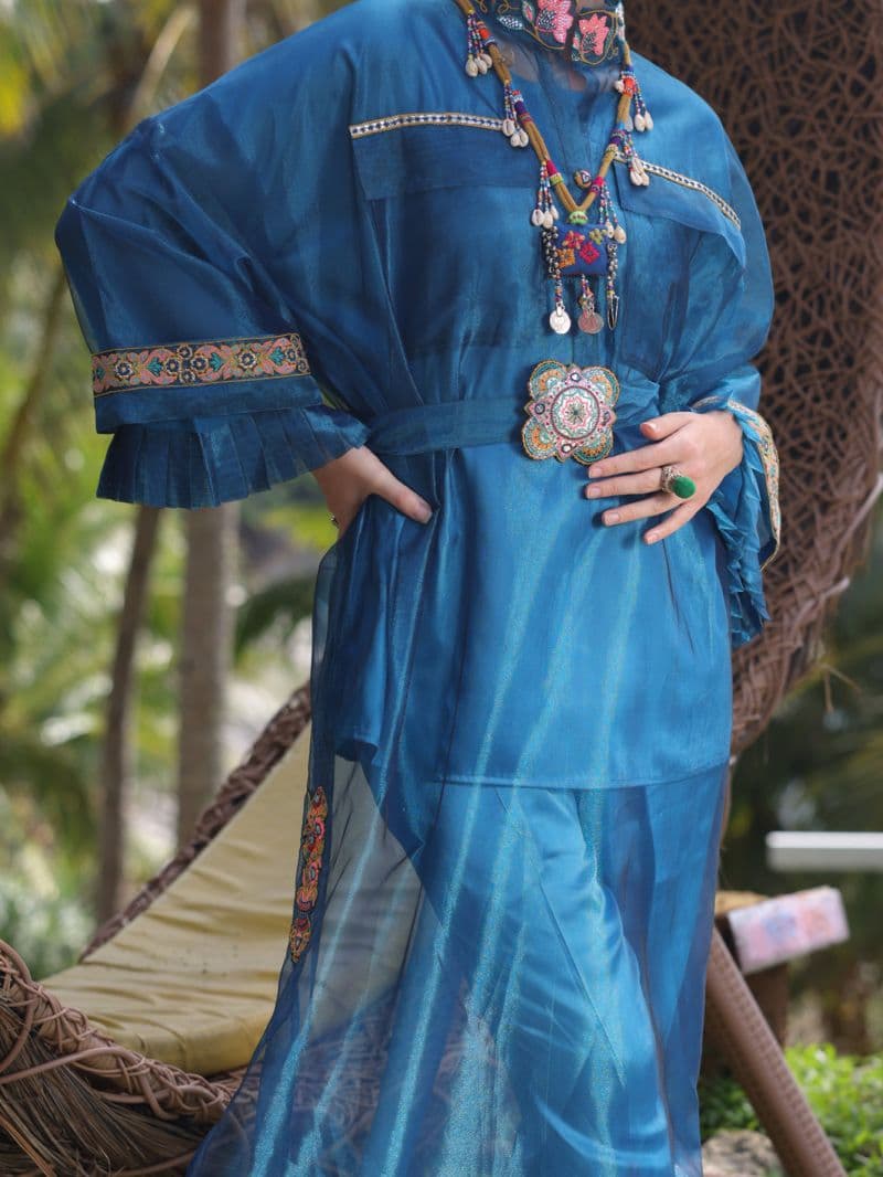 Blue Shimmer Net Tunic thumbnail