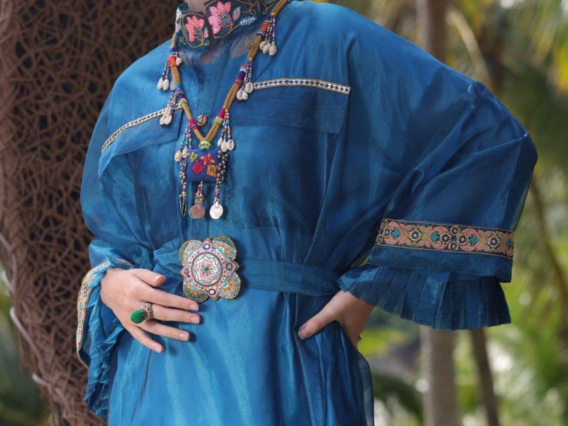Blue Shimmer Net Tunic thumbnail
