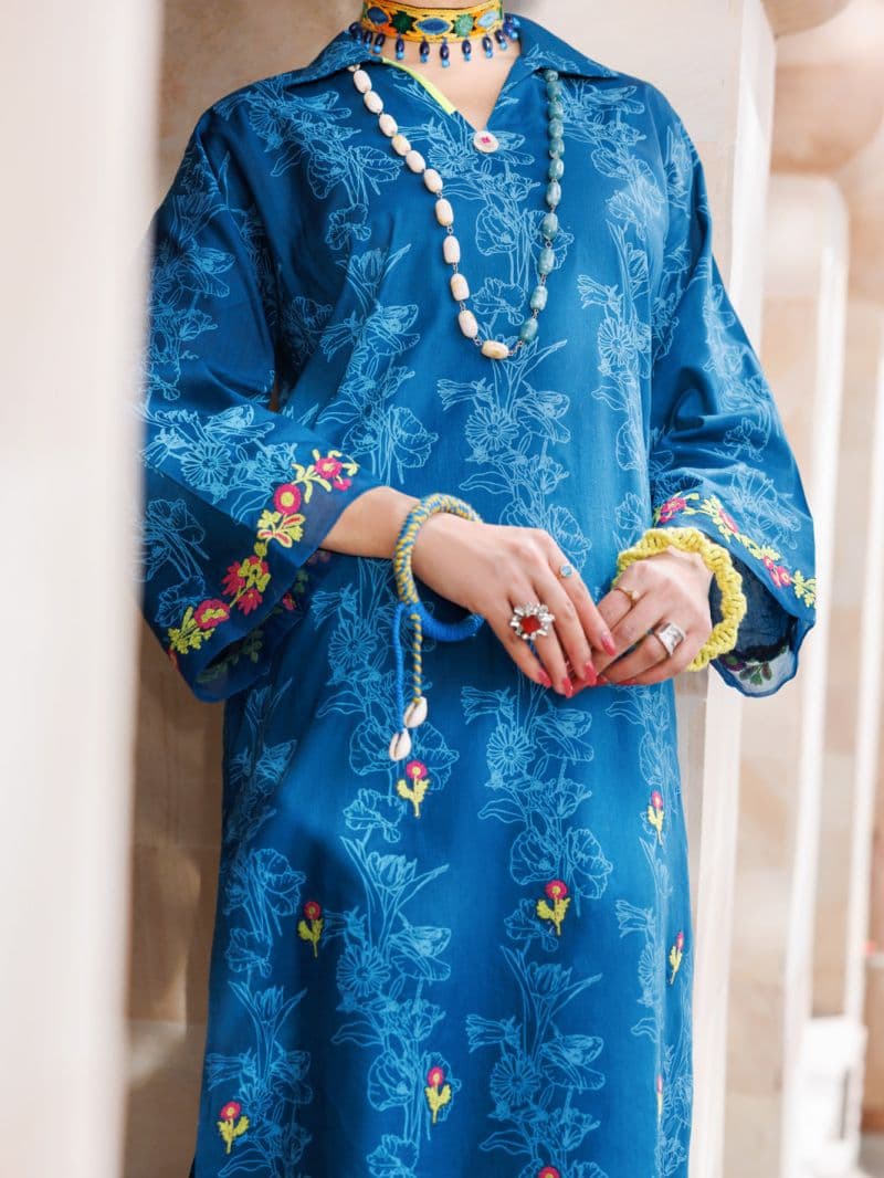 Teal Lawn Tunic