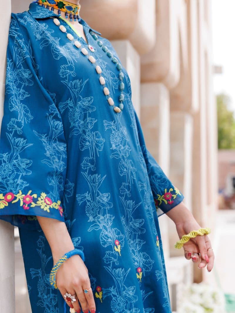 Teal Lawn Tunic