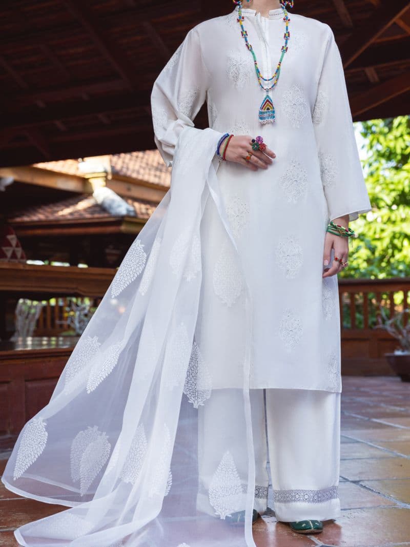 White Lawn Kurti thumbnail