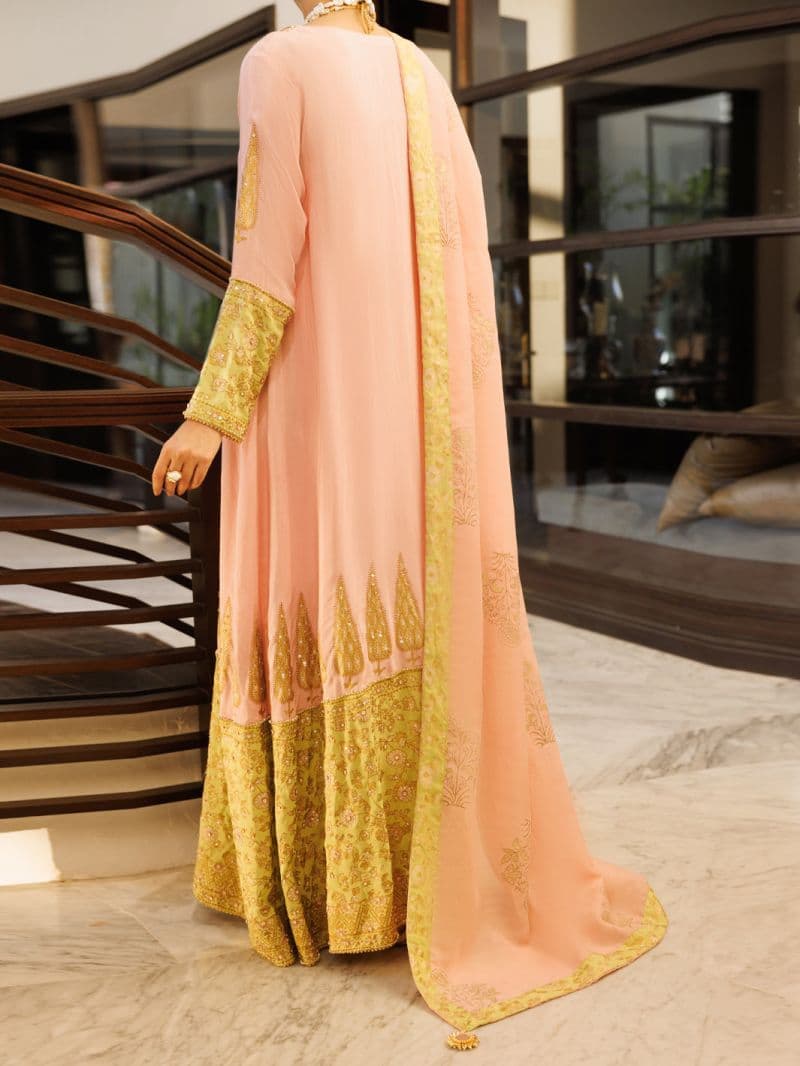 Pink Viscose Sheesha Silk Formal Stitched 3Pc