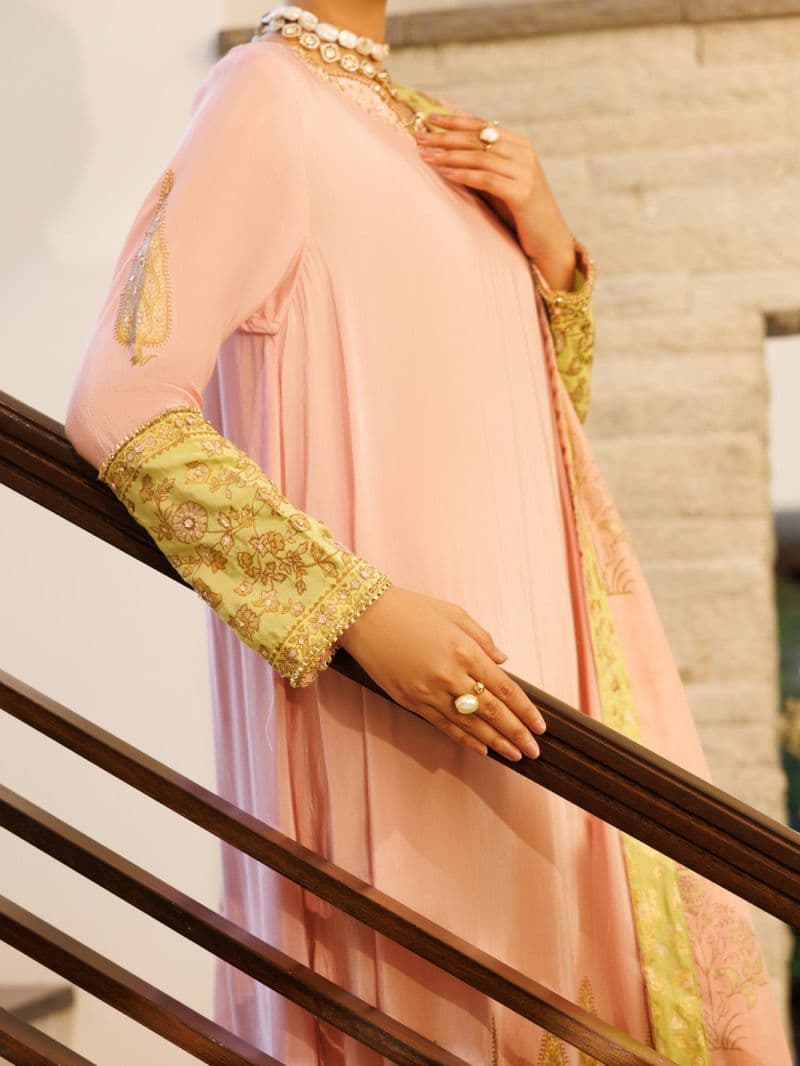 Pink Viscose Sheesha Silk Formal Stitched 3Pc