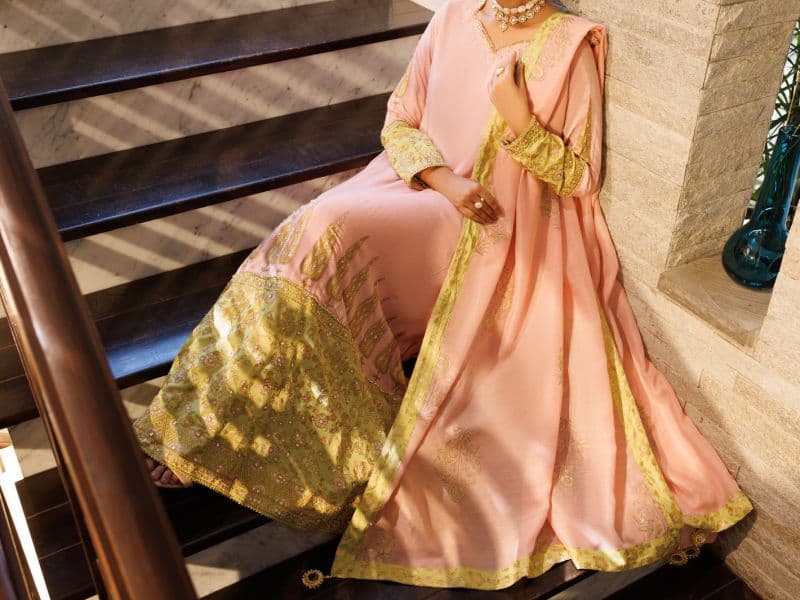 Pink Viscose Sheesha Silk Formal Stitched 3Pc