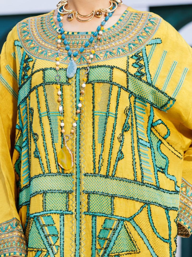 Yellow Raw Silk Formal 3Pc Stitched thumbnail
