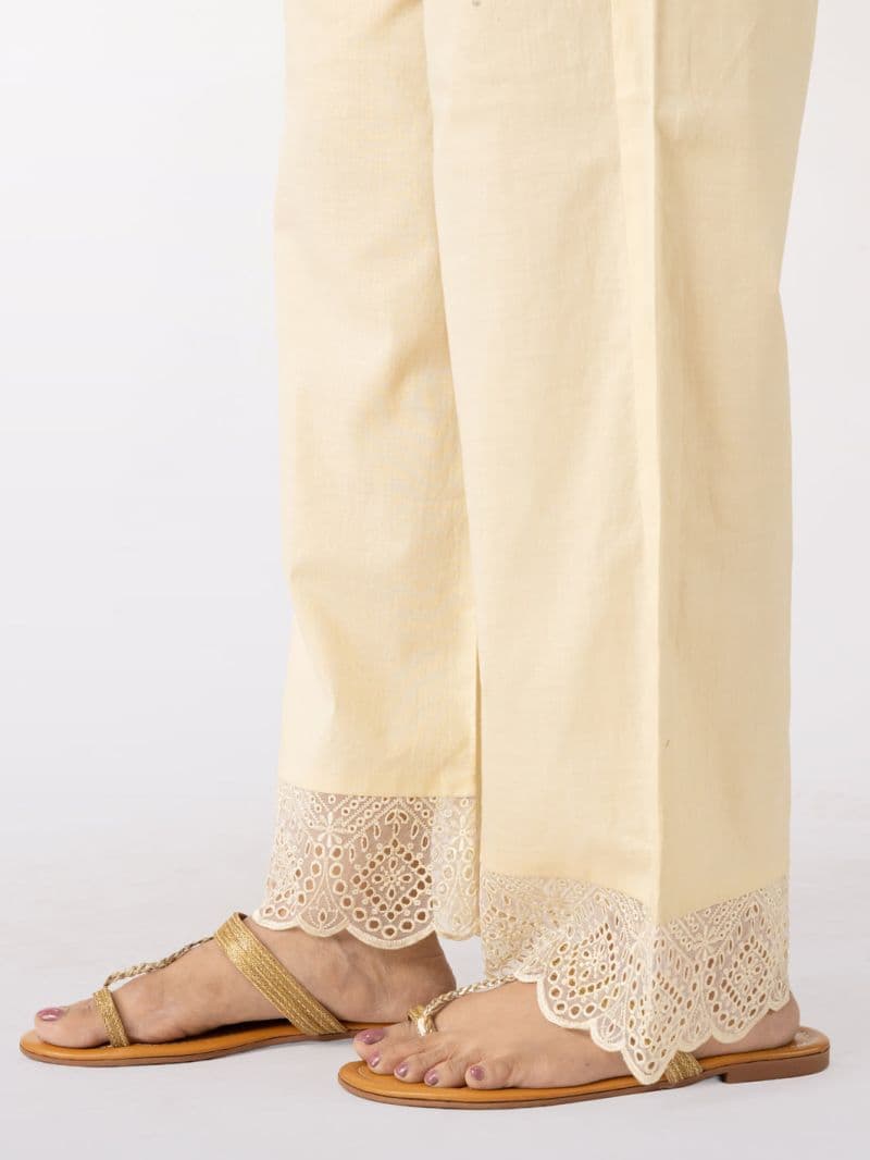 Beige Dyed Trousers