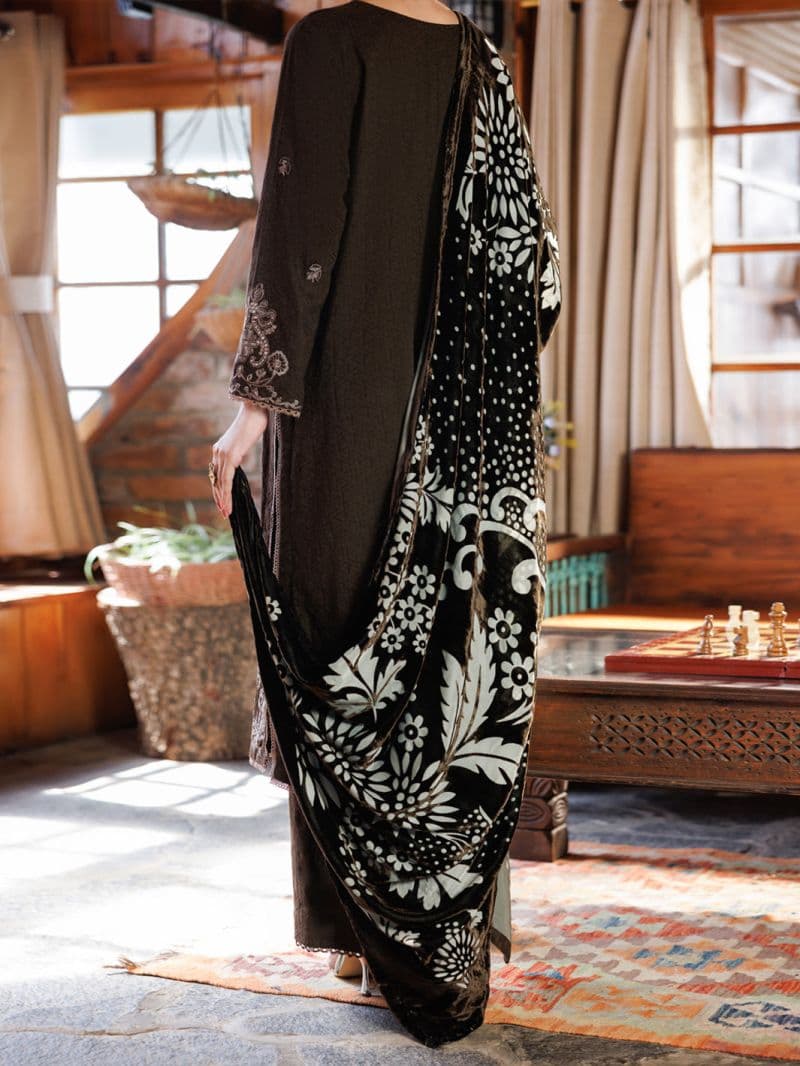 Mehndi Self Jacquard 3Pc Unstitched thumbnail