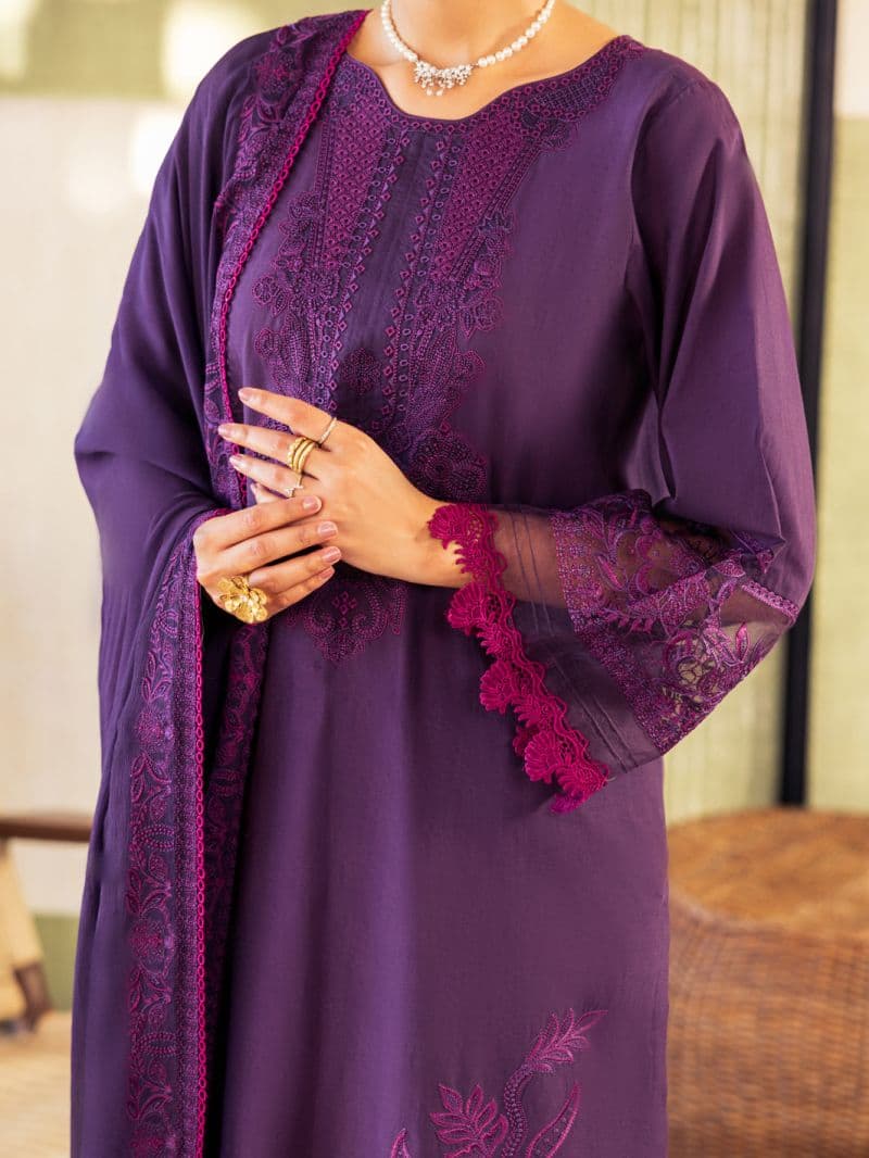 Purple Lawn Unstitched 3Pc