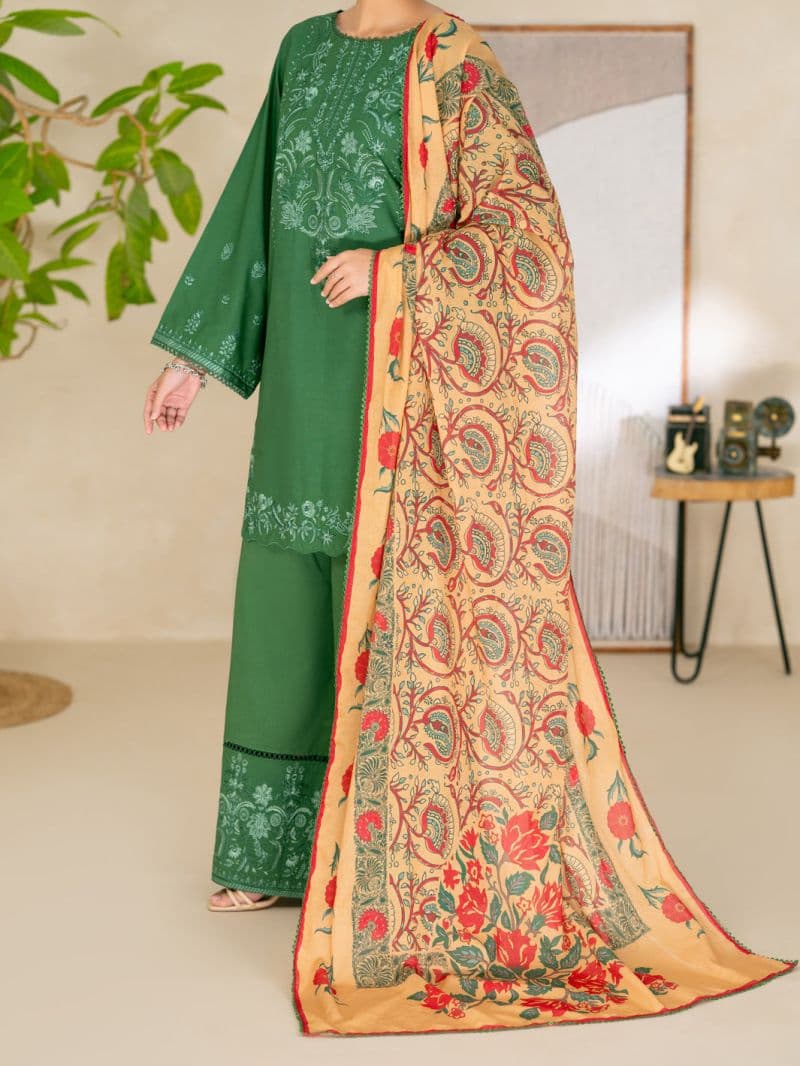 Green Lawn Unstitched 3Pc thumbnail