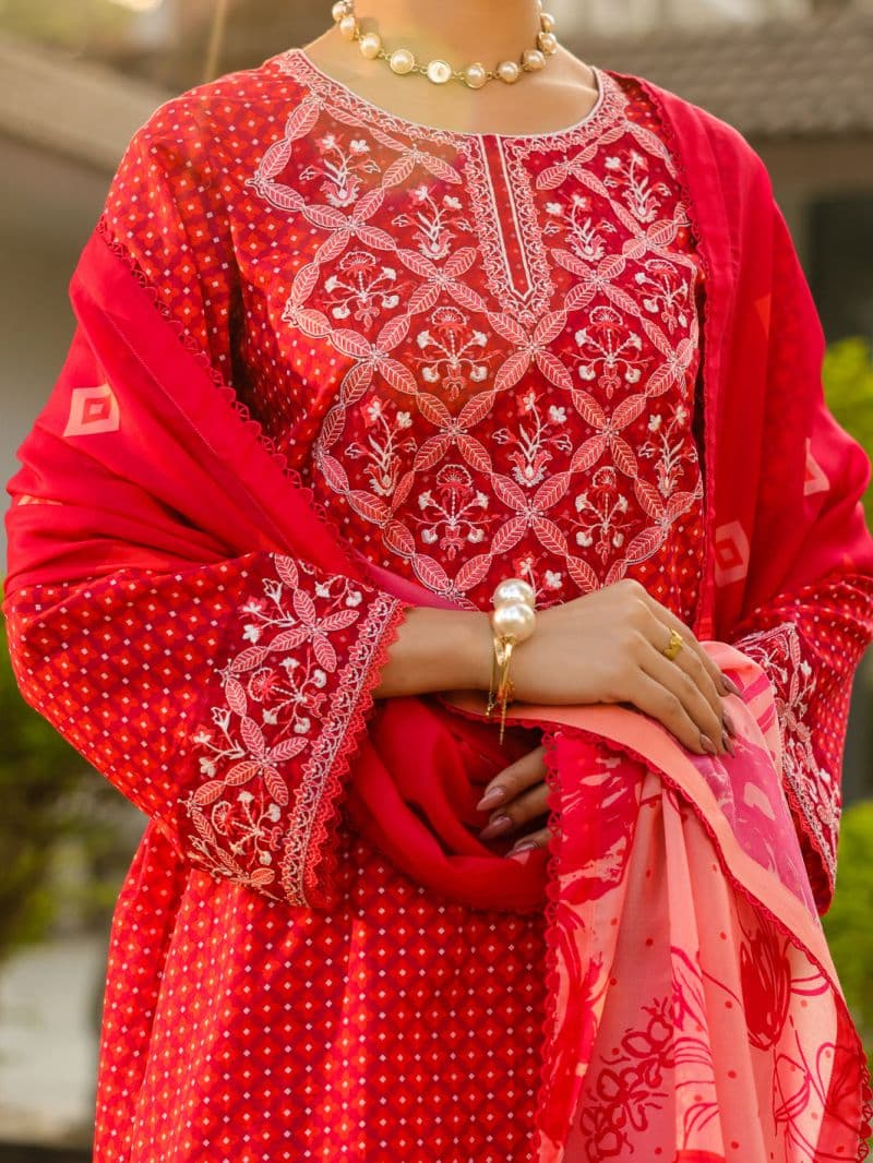 Fuchsia Lawn 3Pc Unstitched thumbnail