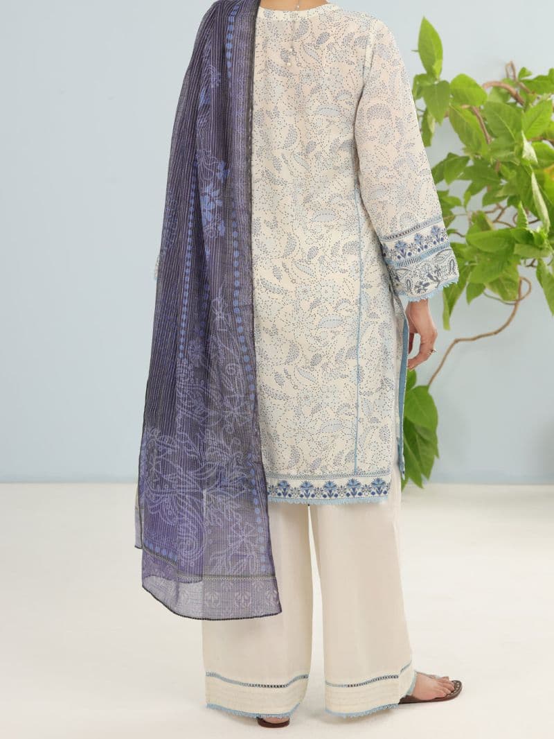 Off White Lawn 3Pc Unstitched thumbnail