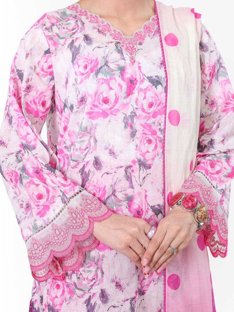 Pink Lawn 2Pc Unstitched thumbnail