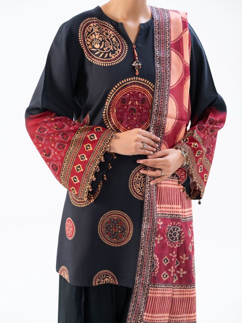 Black Khaddar 2Pc Unstitched thumbnail