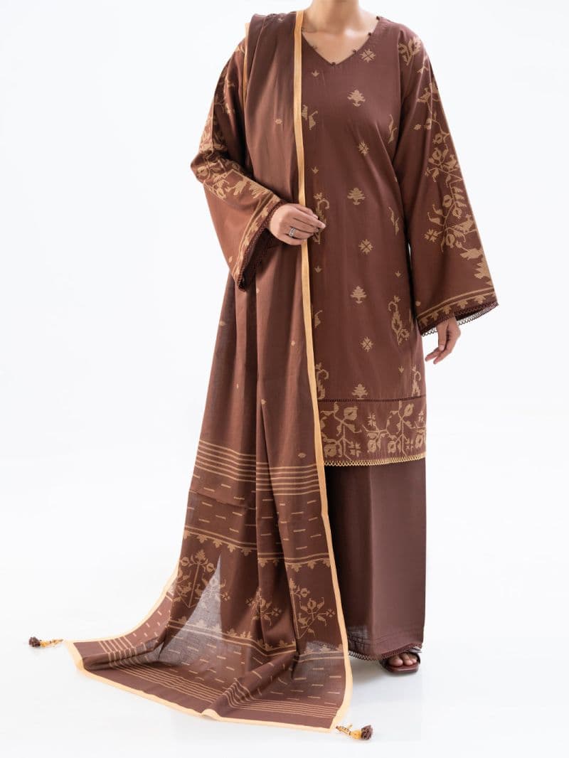 Brown Cambric 2Pc Unstitched thumbnail