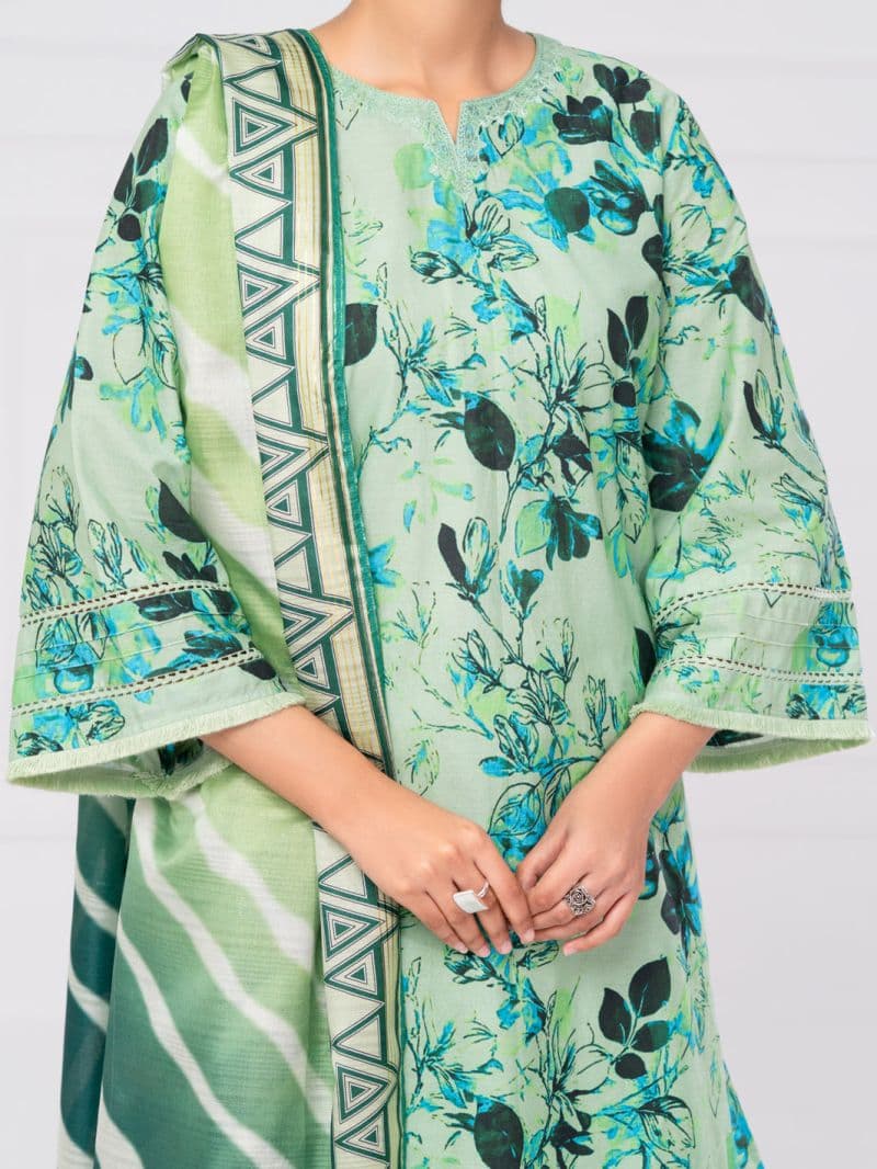 Light Green Cambric 2Pc Unstitched