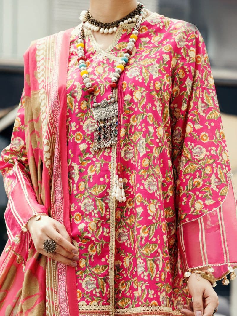 Fuchsia Lawn 3Pc Unstitched thumbnail