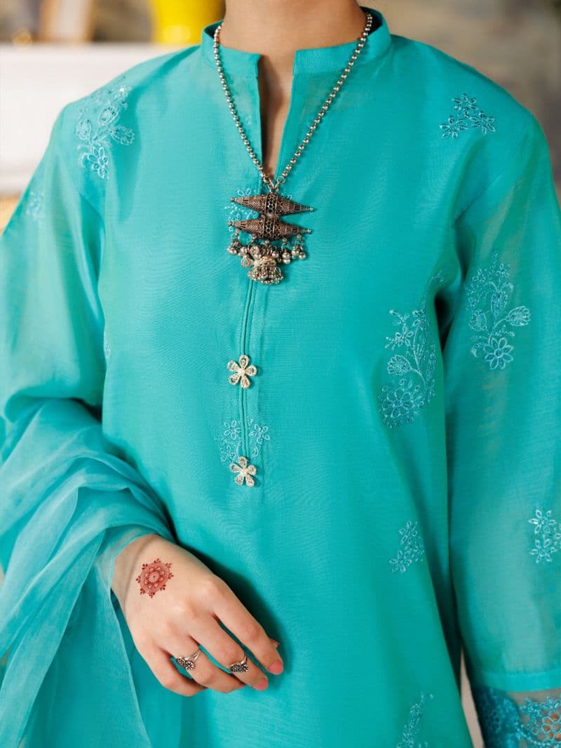 Sea Green Modal 3 Piece Stitched thumbnail