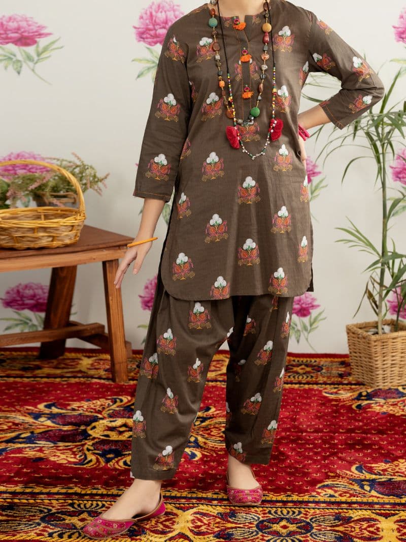 Mehndi Green Lawn 2 Piece Stitched thumbnail