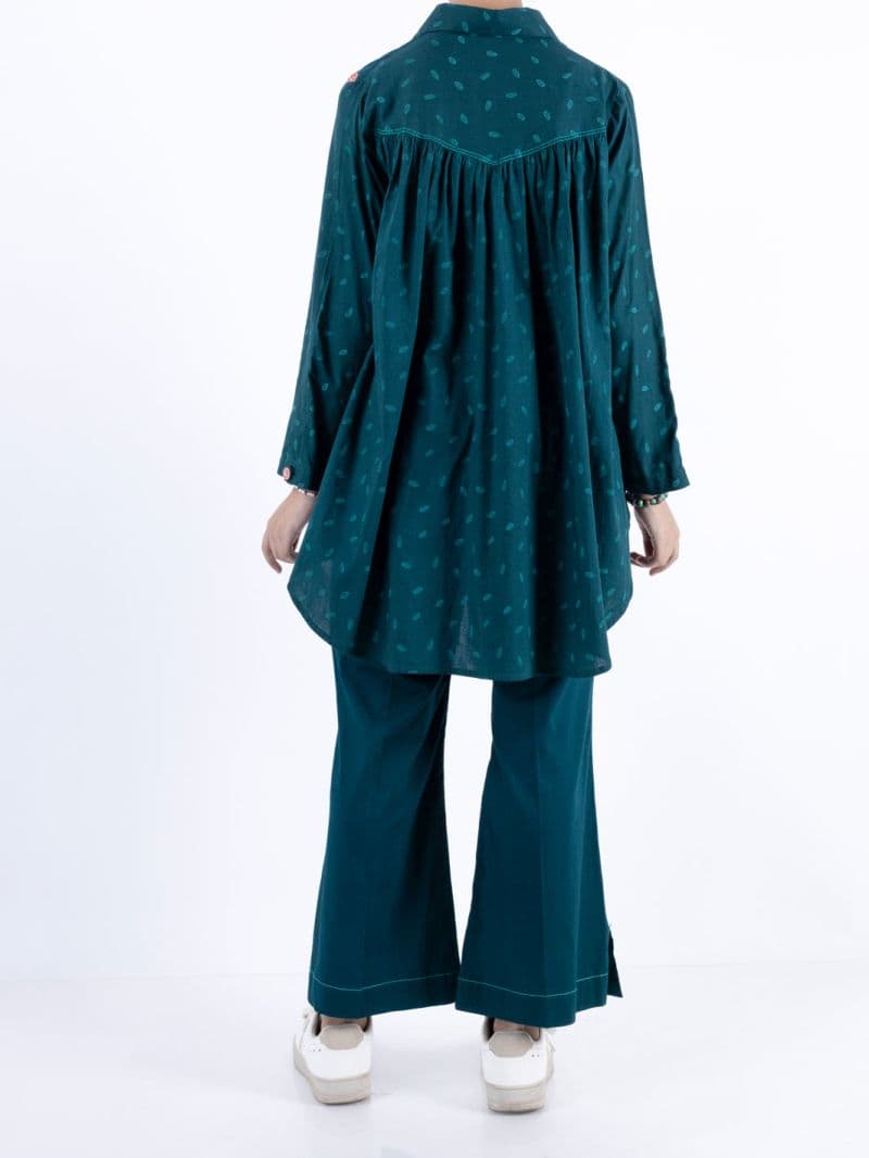 Dark Green Cambric Kurti thumbnail