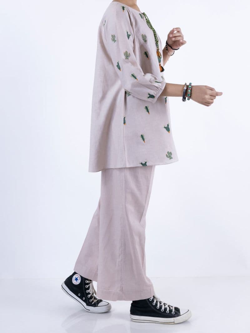 Beige Cambric Kurti thumbnail