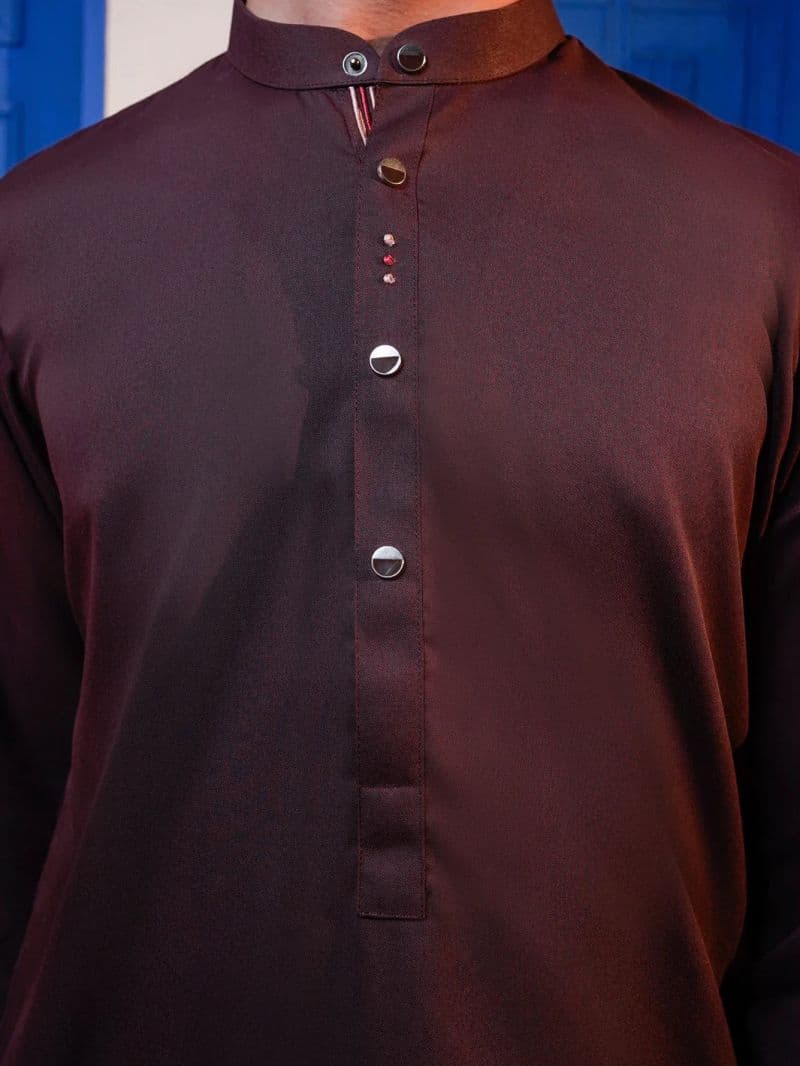 Maroon Blended Kameez Shalwar thumbnail